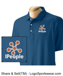 Classic Golf Shirt - Slate Blue Design Zoom